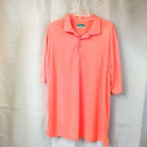 Pro Tour cool play big & tall polyester men's shirt orange XLT casual go…